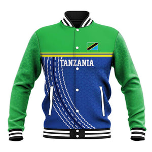 Custom Cicket African Tanzania Baseball Jacket The Cows Tanzania Pattern - African Pride