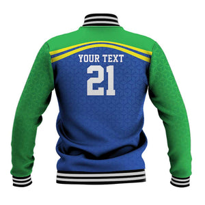 Custom Cicket African Tanzania Baseball Jacket The Cows Tanzania Pattern - African Pride