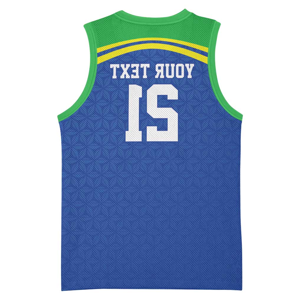 Custom Cicket African Tanzania Basketball Jersey The Cows Tanzania Pattern - African Pride