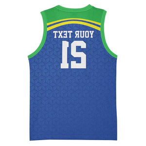Custom Cicket African Tanzania Basketball Jersey The Cows Tanzania Pattern - African Pride