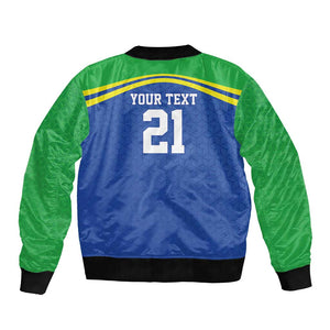 Custom Cicket African Tanzania Bomber Jacket The Cows Tanzania Pattern - African Pride