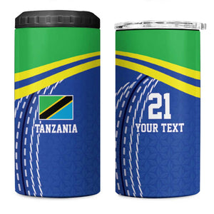 Custom Cicket African Tanzania 4 in 1 Can Cooler Tumbler The Cows Tanzania Pattern - African Pride