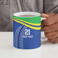 Custom Cicket African Tanzania Ceramic Mug The Cows Tanzania Pattern