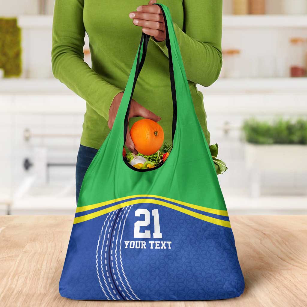 Custom Cicket African Tanzania Grocery Bag The Cows Tanzania Pattern - African Pride