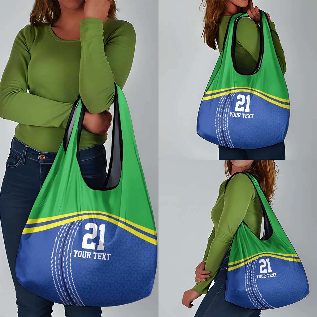 Custom Cicket African Tanzania Grocery Bag The Cows Tanzania Pattern - African Pride