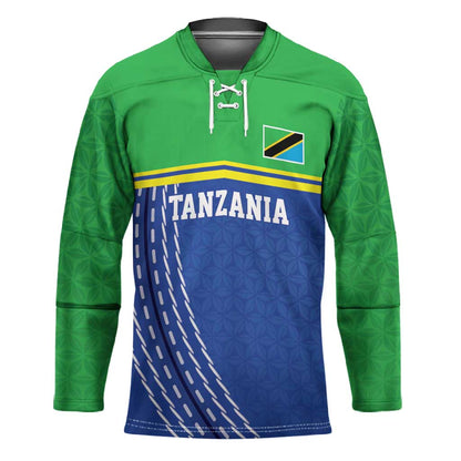 Custom Cicket African Tanzania Hockey Jersey The Cows Tanzania Pattern