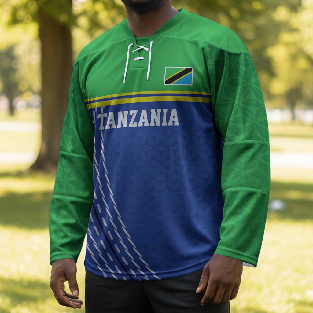 Custom Cicket African Tanzania Hockey Jersey The Cows Tanzania Pattern