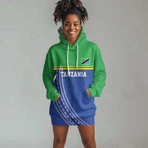Custom Cicket African Tanzania Hoodie Dress The Cows Tanzania Pattern - African Pride