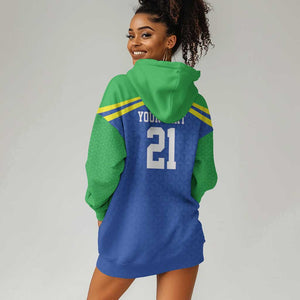 Custom Cicket African Tanzania Hoodie Dress The Cows Tanzania Pattern - African Pride