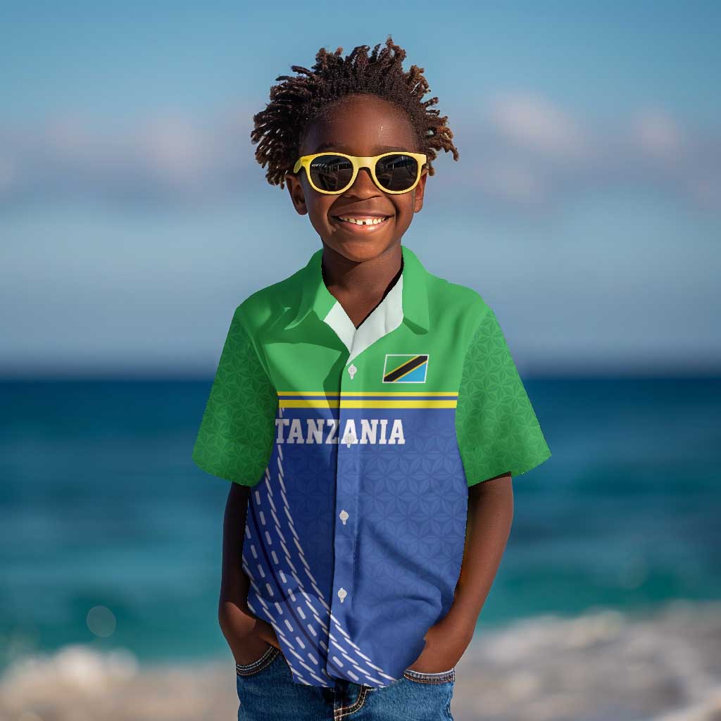 Custom Cicket African Tanzania Kid Hawaiian Shirt The Cows Tanzania Pattern - African Pride