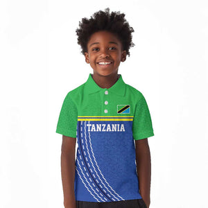 Custom Cicket African Tanzania Kid Polo Shirt The Cows Tanzania Pattern - African Pride