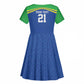 Custom Cicket African Tanzania Kid Short Sleeve Dress The Cows Tanzania Pattern - African Pride