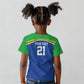 Custom Cicket African Tanzania Kid T shirt The Cows Tanzania Pattern - African Pride