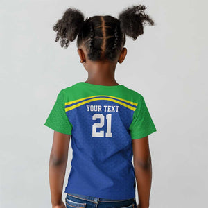 Custom Cicket African Tanzania Kid T shirt The Cows Tanzania Pattern - African Pride