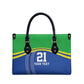 Custom Cicket African Tanzania Leather Bag The Cows Tanzania Pattern