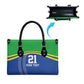 Custom Cicket African Tanzania Leather Bag The Cows Tanzania Pattern