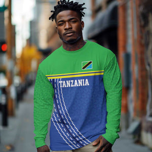 Custom Cicket African Tanzania Long Sleeve Shirt The Cows Tanzania Pattern - African Pride