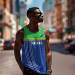 Custom Cicket African Tanzania Men Tank Top The Cows Tanzania Pattern - African Pride