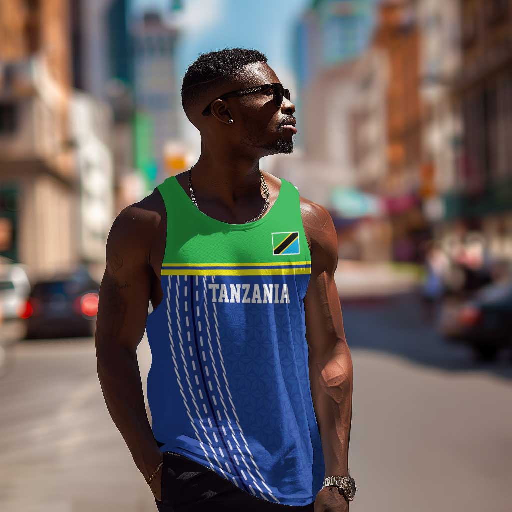 Custom Cicket African Tanzania Men Tank Top The Cows Tanzania Pattern - African Pride