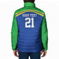 Custom Cicket African Tanzania Padded Jacket The Cows Tanzania Pattern