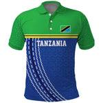 Custom Cicket African Tanzania Polo Shirt The Cows Tanzania Pattern - African Pride