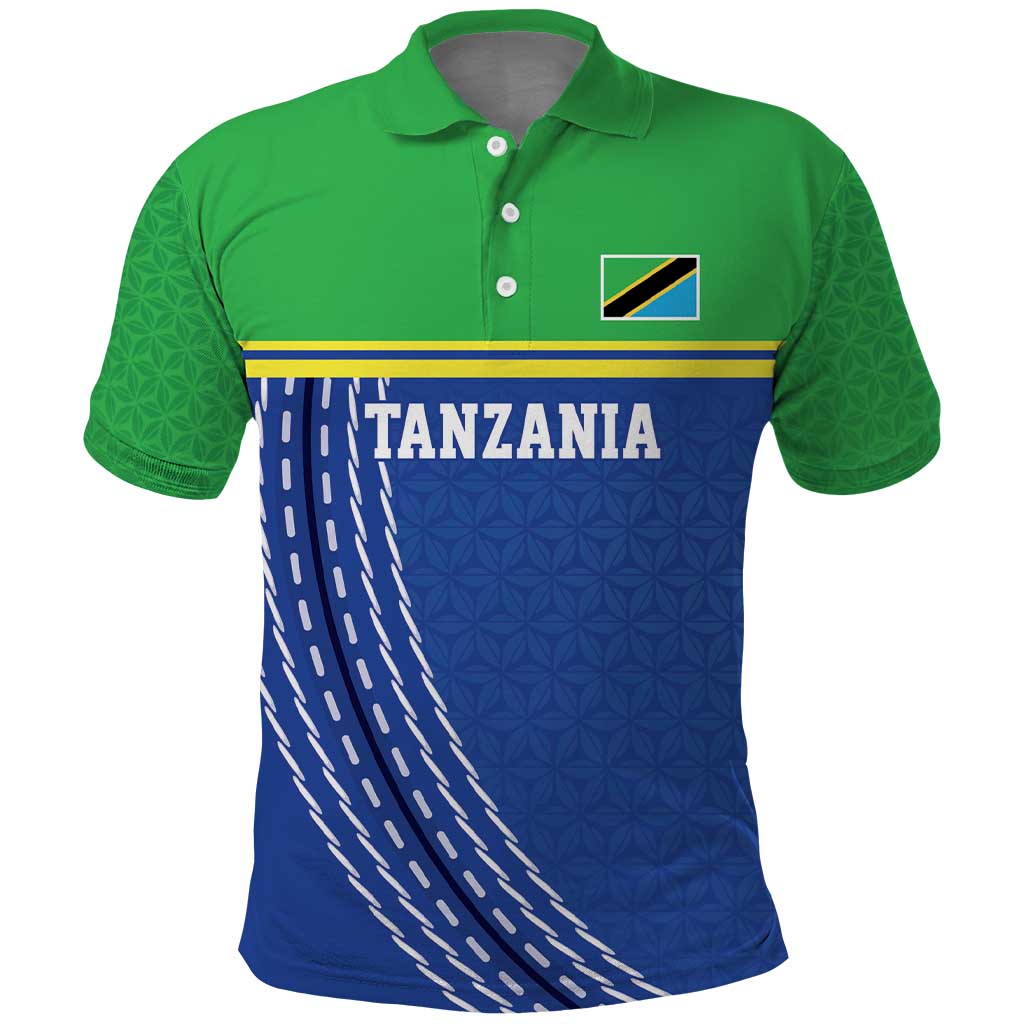 Custom Cicket African Tanzania Polo Shirt The Cows Tanzania Pattern - African Pride