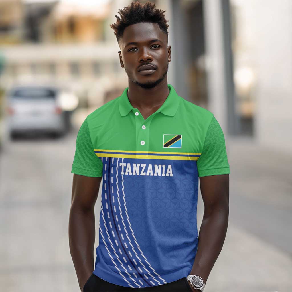 Custom Cicket African Tanzania Polo Shirt The Cows Tanzania Pattern - African Pride
