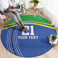 Custom Cicket African Tanzania Round Carpet The Cows Tanzania Pattern - African Pride