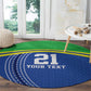 Custom Cicket African Tanzania Round Carpet The Cows Tanzania Pattern - African Pride