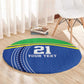 Custom Cicket African Tanzania Round Carpet The Cows Tanzania Pattern - African Pride