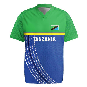 Custom Cicket African Tanzania Rugby Jersey The Cows Tanzania Pattern - African Pride