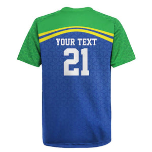 Custom Cicket African Tanzania Rugby Jersey The Cows Tanzania Pattern - African Pride
