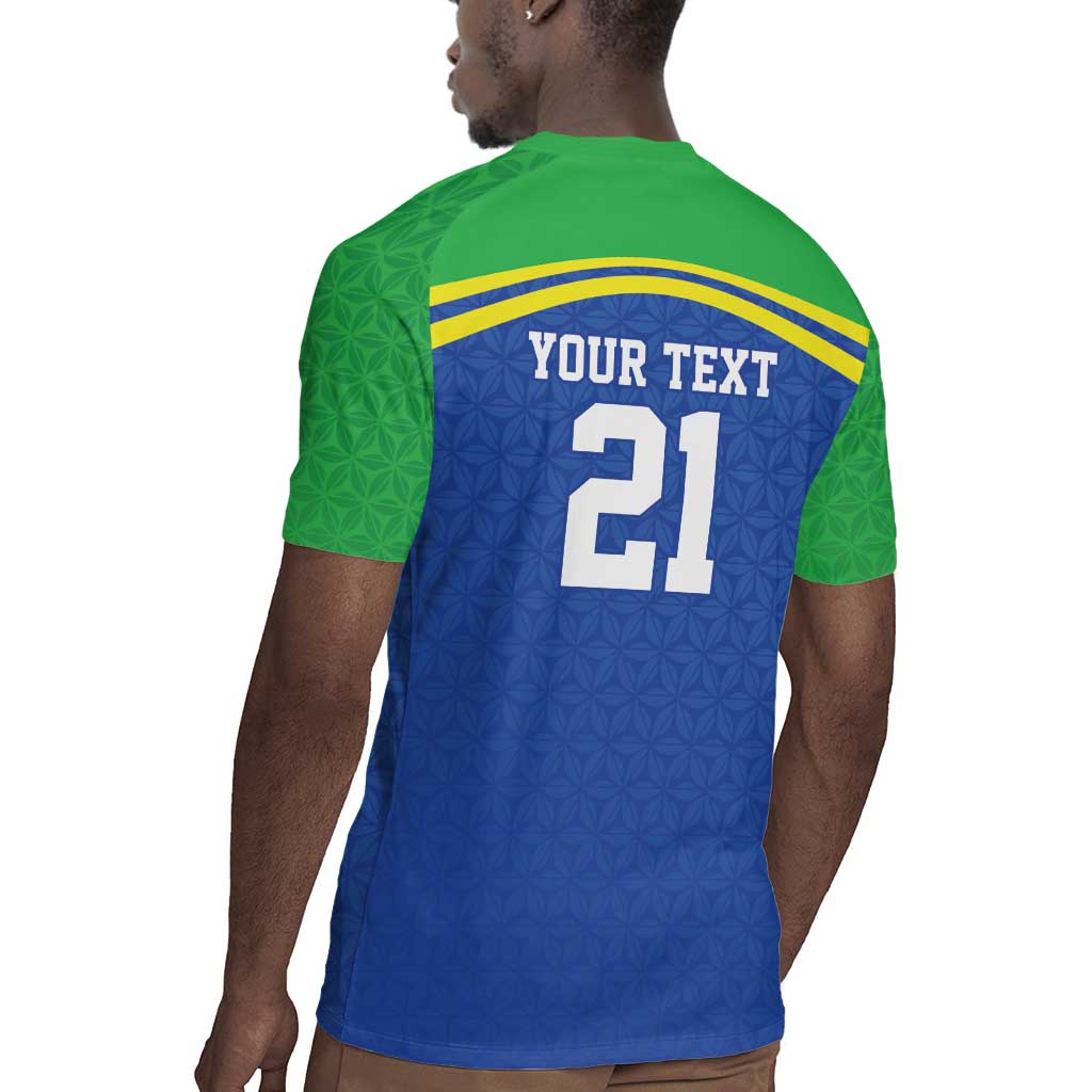 Custom Cicket African Tanzania Rugby Jersey The Cows Tanzania Pattern - African Pride