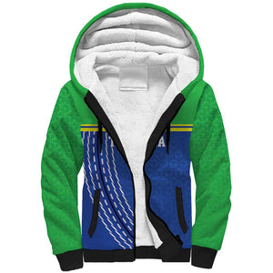 Custom Cicket African Tanzania Sherpa Hoodie The Cows Tanzania Pattern - African Pride