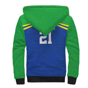 Custom Cicket African Tanzania Sherpa Hoodie The Cows Tanzania Pattern - African Pride