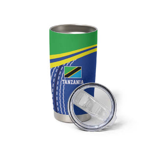 Custom Cicket African Tanzania Tumbler Cup The Cows Tanzania Pattern - African Pride