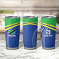 Custom Cicket African Tanzania Tumbler Cup The Cows Tanzania Pattern - African Pride
