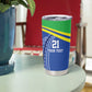 Custom Cicket African Tanzania Tumbler Cup The Cows Tanzania Pattern - African Pride