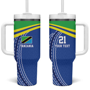 Custom Cicket African Tanzania Tumbler With Handle The Cows Tanzania Pattern - African Pride