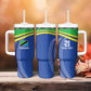 Custom Cicket African Tanzania Tumbler With Handle The Cows Tanzania Pattern - African Pride