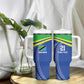 Custom Cicket African Tanzania Tumbler With Handle The Cows Tanzania Pattern - African Pride