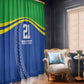 Custom Cicket African Tanzania Window Curtain The Cows Tanzania Pattern - African Pride