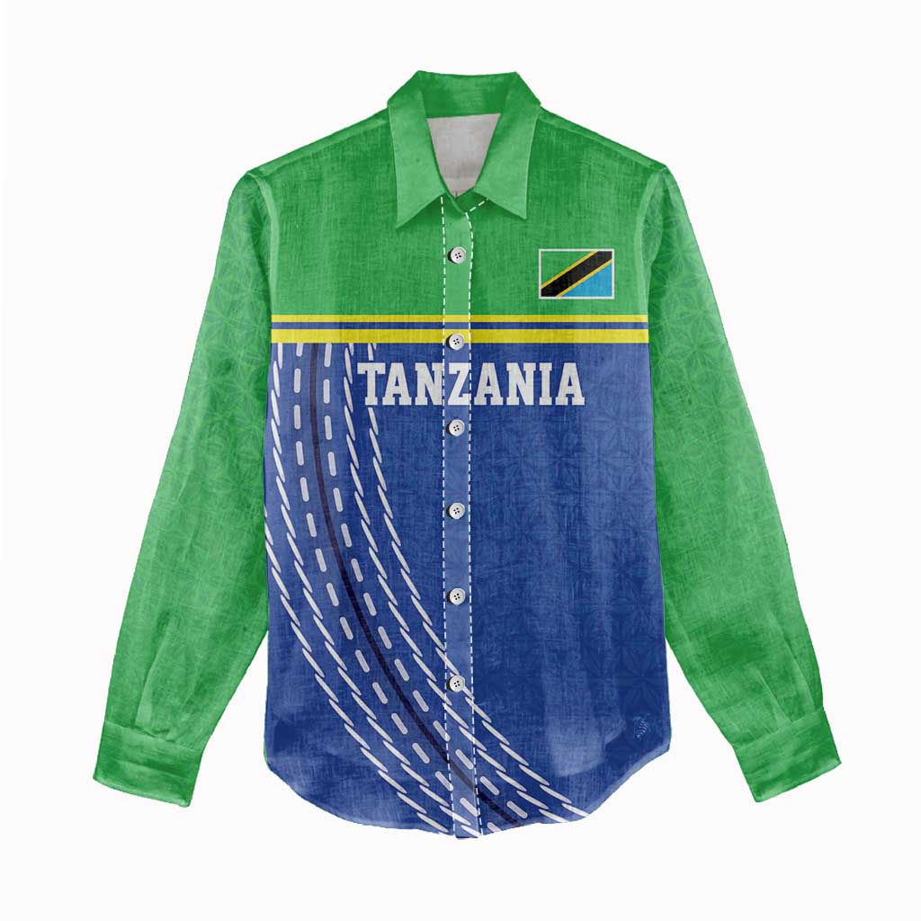 Custom Cicket African Tanzania Women Casual Shirt The Cows Tanzania Pattern - African Pride