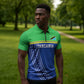 Custom Cicket African Tanzania Zipper Polo Shirt The Cows Tanzania Pattern