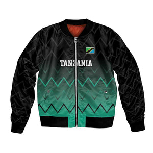 Custom Football African Tanzania Bomber Jacket Retro 2023-24 Tanzania History - African Pride