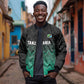 Custom Football African Tanzania Bomber Jacket Retro 2023-24 Tanzania History - African Pride