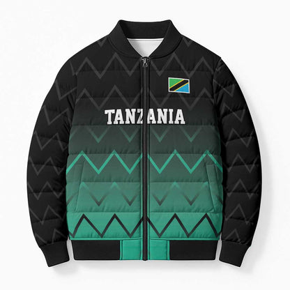 Custom Football African Tanzania Bomber Puffer Jacket Retro 2023-24 Tanzania History