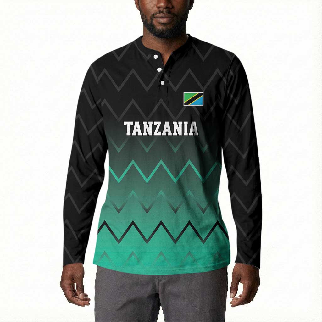 Custom Football African Tanzania Button Sweatshirt Retro 2023-24 Tanzania History