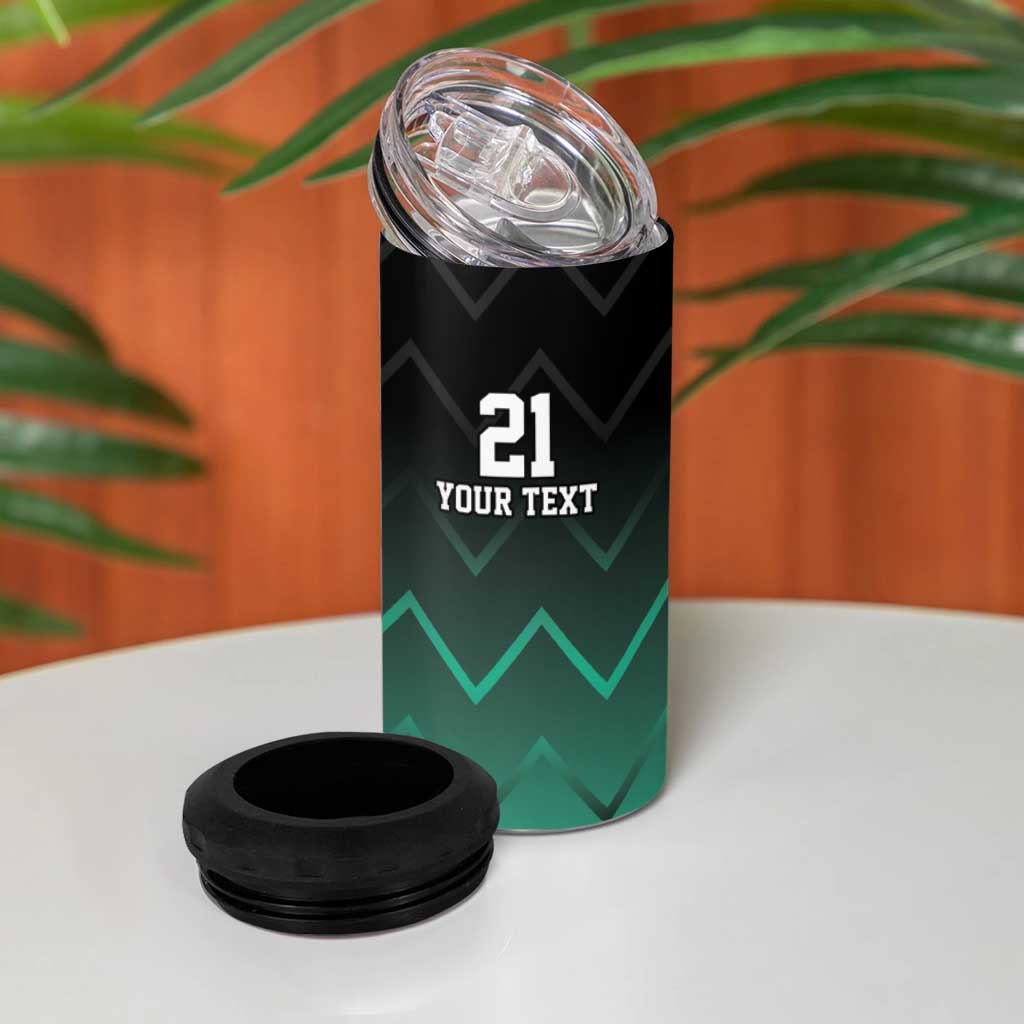 Custom Football African Tanzania 4 in 1 Can Cooler Tumbler Retro 2023-24 Tanzania History - African Pride