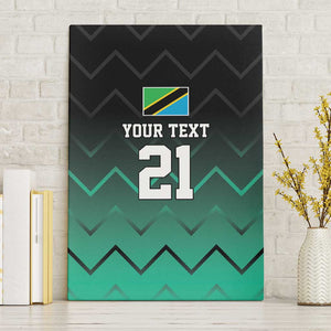 Custom Football African Tanzania Canvas Wall Art Retro 2023-24 Tanzania History - African Pride